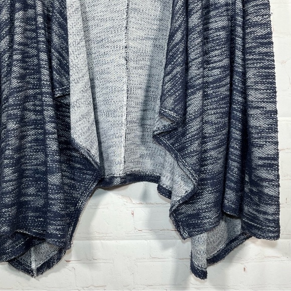 Hollister Hooded OpenCardigan Sweater Womens Size XS Blue Heathered Long Sleeve - Picture 5 of 10